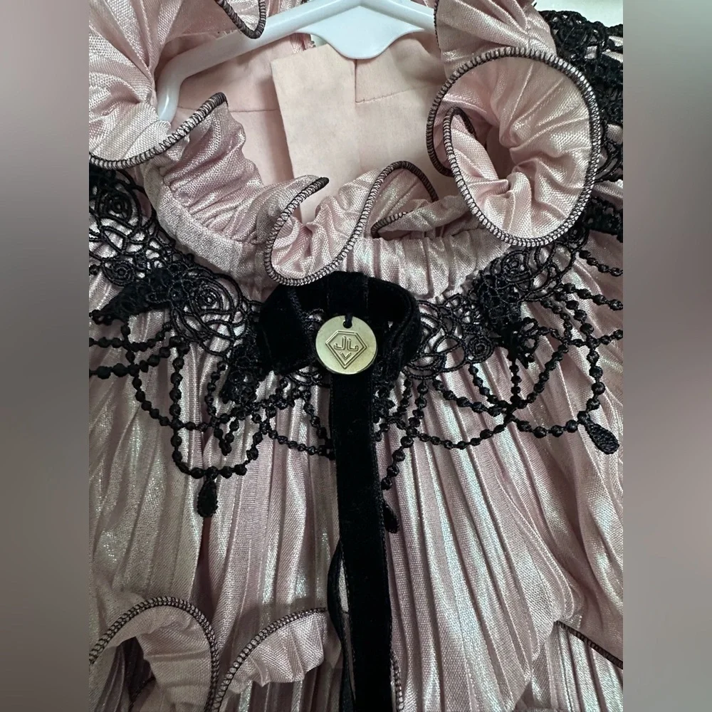 Junona Pink Layered Formal Dress